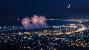 Bastille Day party on the 14th of July in Cannes with fireworks and French Riviera celebrations