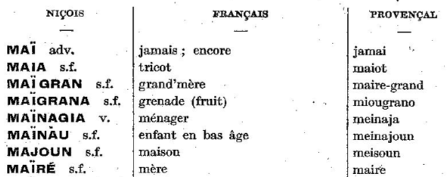 Niçois dialect and local language in Nice on the French Riviera